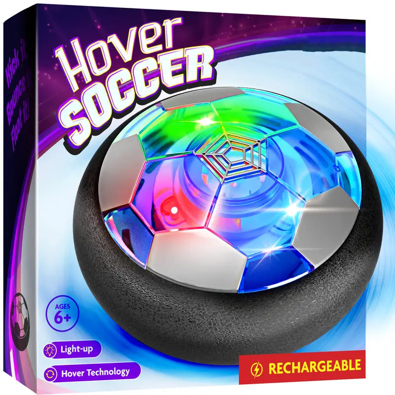⚽Rechargeable LED Hover Soccer Ball – Indoor Family Game for Kids