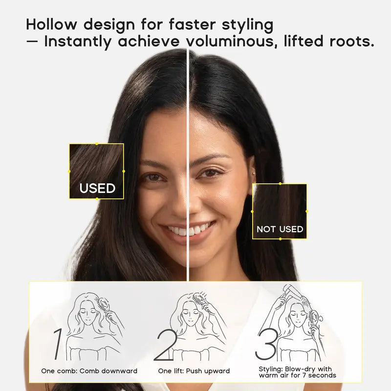 How to use the hollow brush for volume and styling