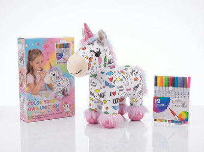Christmas DIY Color-In Santa Plush Kit – Washable & Reusable