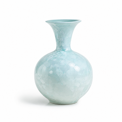 Gradient Blue Crystal Glaze Mini Ceramic Vase
