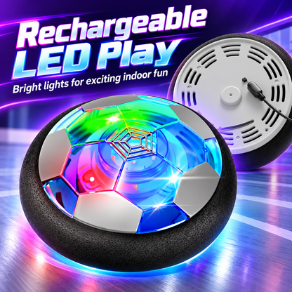 ⚽Rechargeable LED Hover Soccer Ball – Indoor Family Game for Kids