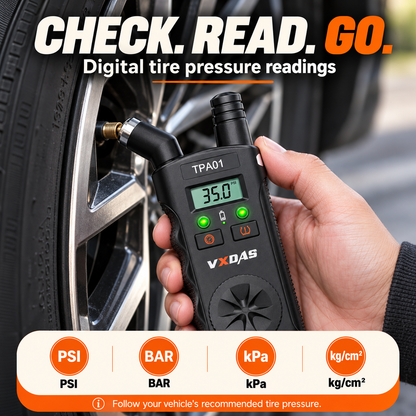 2-in-1 TPMS Relearn Tool & Digital Tire Pressure Gauge for GM