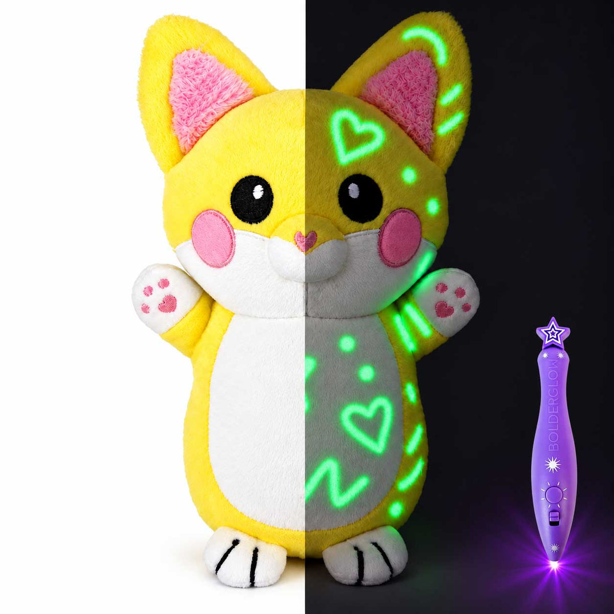 💫Glow Drawing Plush – Draw With Light, Cuddle & Create