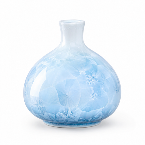 Light Blue Crystal Glaze Ceramic Vase