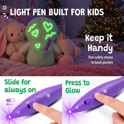 💫Glow Drawing Plush – Draw With Light, Cuddle & Create