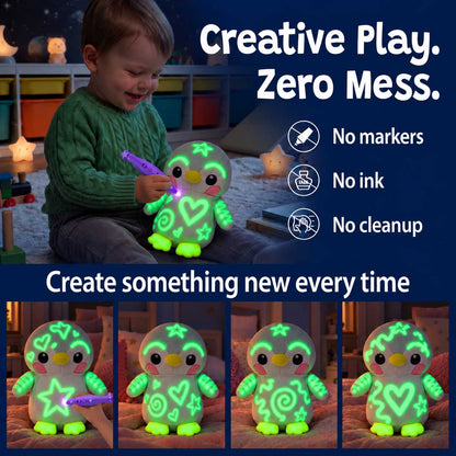 💫Glow Drawing Plush – Draw With Light, Cuddle & Create