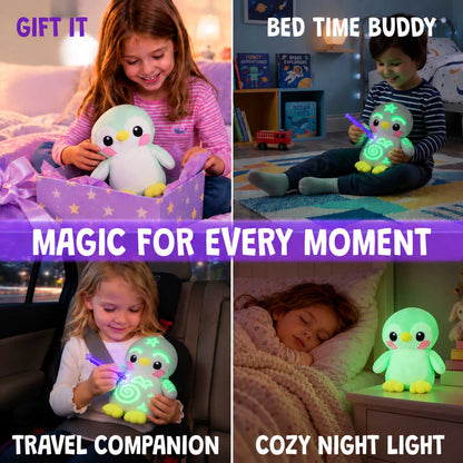 💫Glow Drawing Plush – Draw With Light, Cuddle & Create